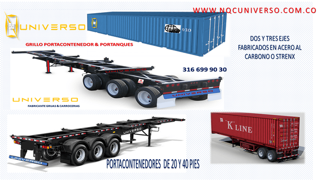 FABRICANTES DE PORTACONTENEDORES DE 20 Y 40 PIES
