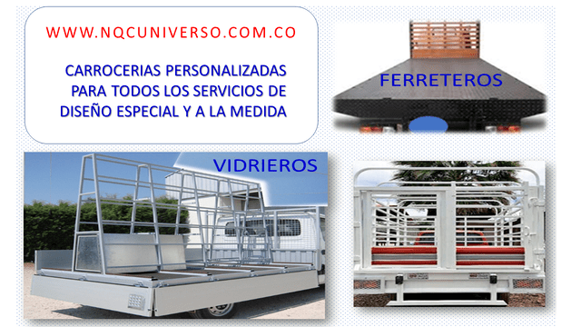 CARROCERIAS PARA TRANSPORTAR VIDRIOS EN TODOS LOS TAMAÑOS